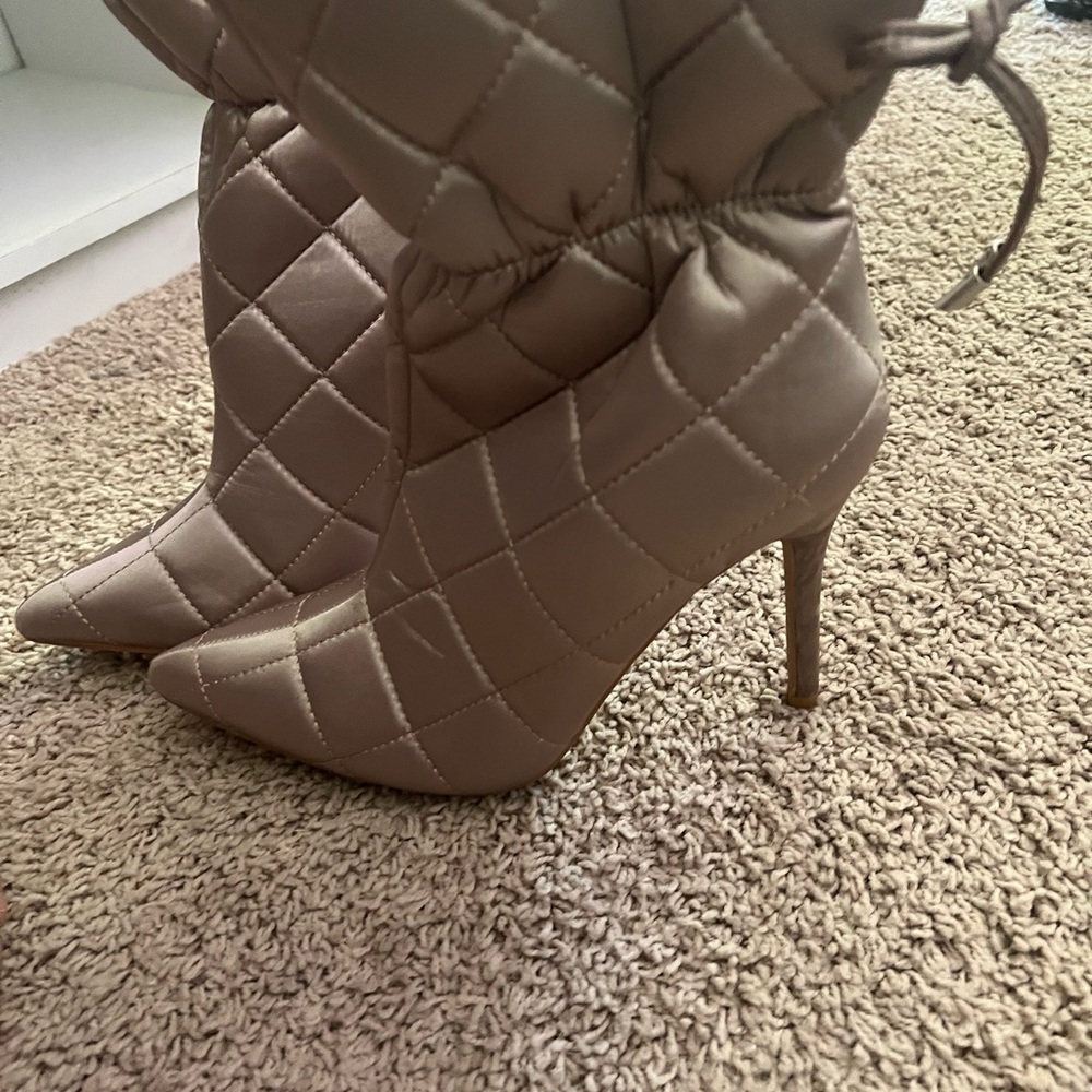 Cape Robbin Tan Heeled Boots Stiletto Ankle